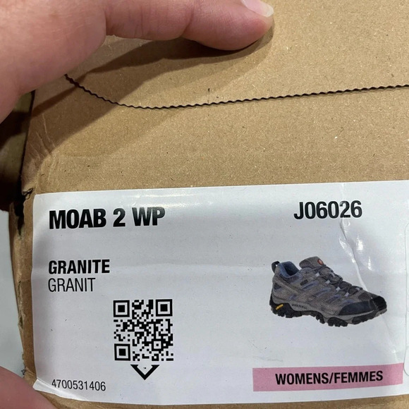 Merrell Moab 2 Women’s 7.5 Waterproof Hiking Shoes - Women's Grey NWT - Picture 3 of 12